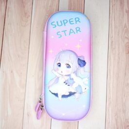 Cute Super Star Desing Pencil Pouch in Matte Finish