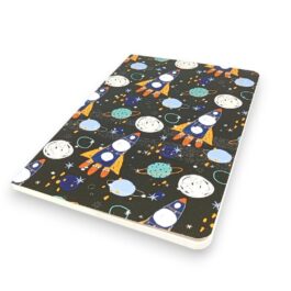 Space Rocket Design A5 Diary – Single Line Ruled Pages