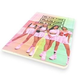 Black Pink Design A5 Diary – Single Line Ruled Pages