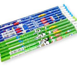 Pencils Astronaut Design Eraser Tipped (Pack of 12)