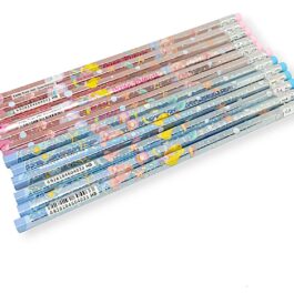 Cute Eraser Tipped Pencils in Mermaid Theme Design (Pack of 12)